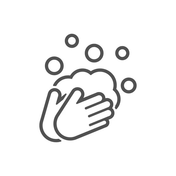 Cleanliness Health Care Sanitize Your Hands Icon Flat Style Vector — Image vectorielle