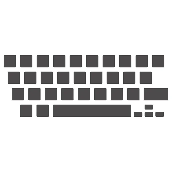 平样式的键盘图标 矢量插图 — 图库矢量图片