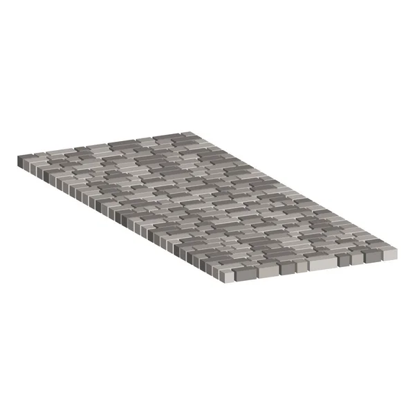 Layout Example Paving Slabs Vector Isometric View — ストックベクタ