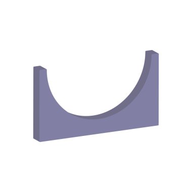 Beyaz arkaplanda Sprin-gboard simgesi izole edildi. Isometric ve 3D görünüm.