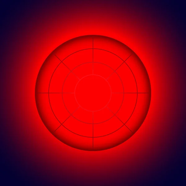 Красная Тревога Красный Свет Указывает Сигнализацию — стоковый вектор