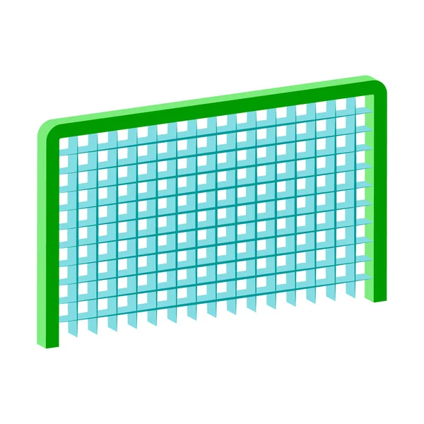 Football Goal Isolated White Background Isometric View — Stock Vector