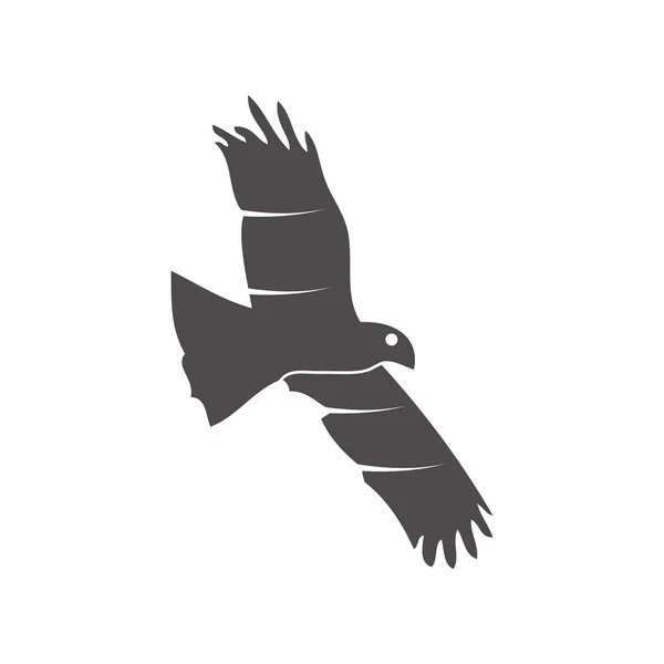 Icône Aigle Style Plat Illustration Vectorielle — Image vectorielle