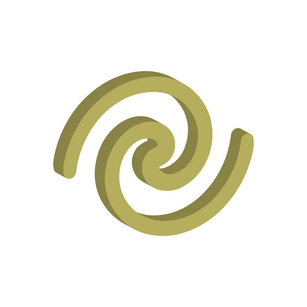 Иконка Спирали Изолирована Белом Фоне — стоковый вектор