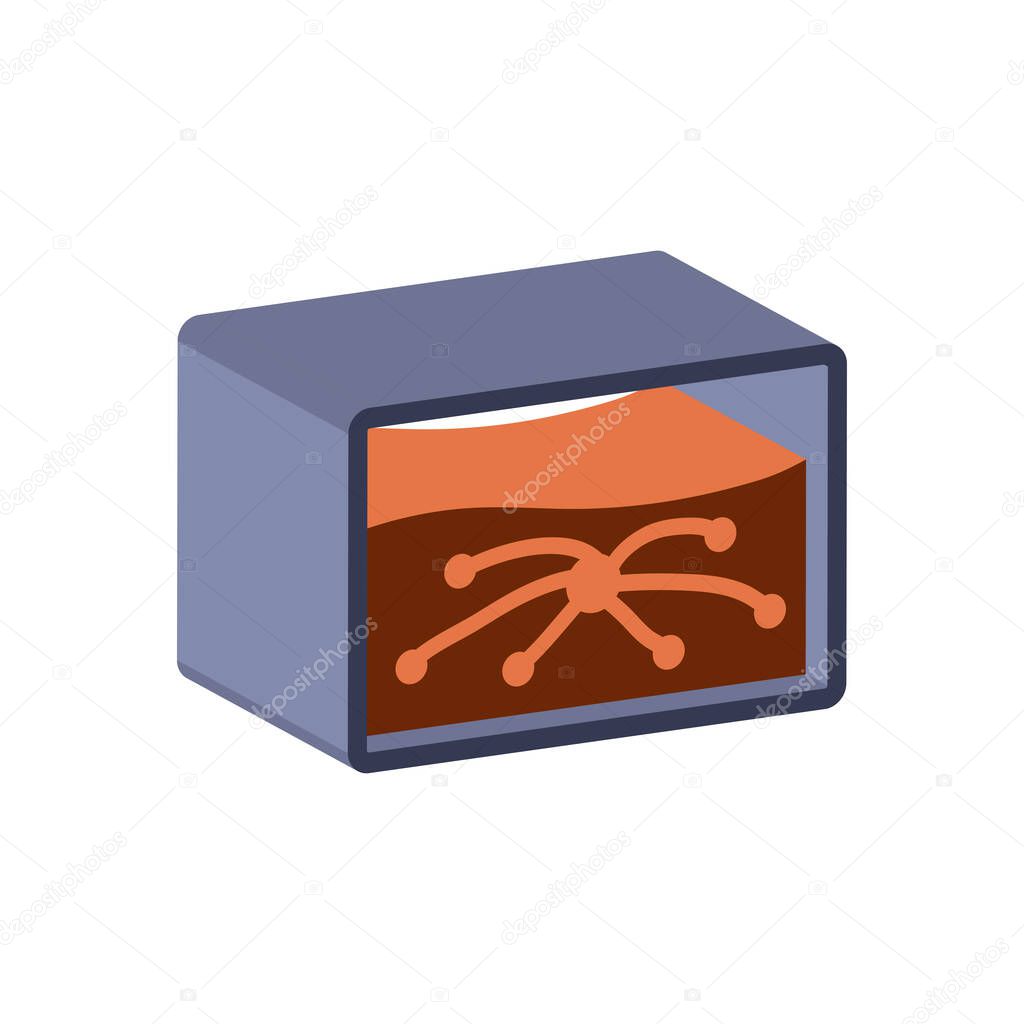 Ant farm icon isolated on white background.Isometric and 3D view.