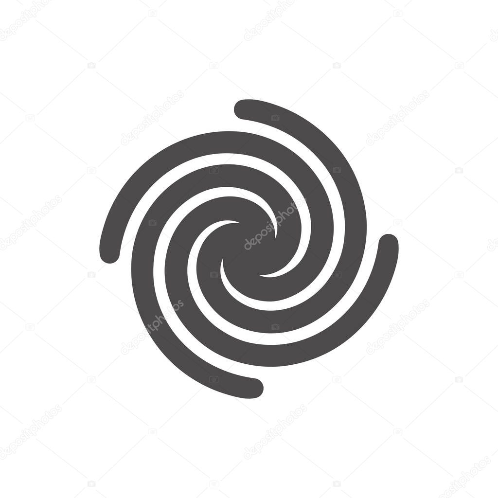 Tornado icon in flat style.Vector illustration.