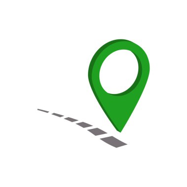 Beyaz arkaplan 33d vektör çizimi ve izometrik görünüm üzerinde izole edilmiş işaret simgesi.