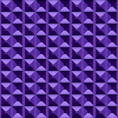 Mor piramitler şeklinde geometrik hacim şekillerinin kusursuz deseni