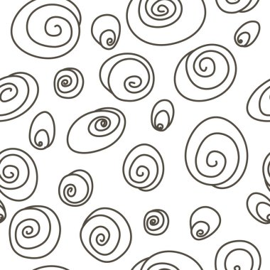 Kumaş için daire vektör illüstrasyonuna sahip kusursuz arkaplan