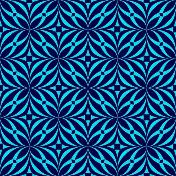 Seamless Pattern Blue Shades Form Ornament Prints Fabrics Clothes Curtains — Stockový vektor
