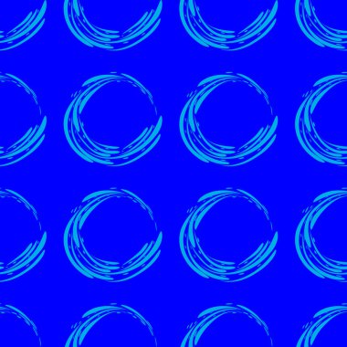 Kumaşlar, giysiler, seramik, ambalaj, iç dekorasyon, kapaklar, çerçeveler, kartpostallar üzerindeki parmak izleri için mavi tonlarda bir süslemenin kusursuz deseni