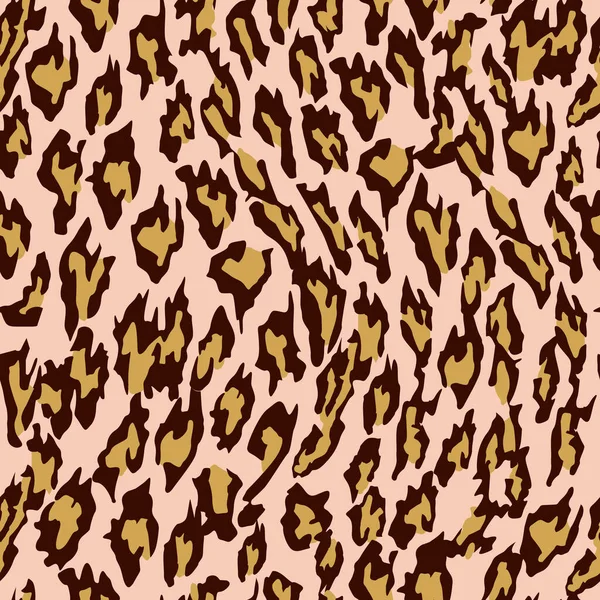 Padrão Sem Costura Com Imagem Uma Textura Forma Leopardo Pele —  Vetores de Stock