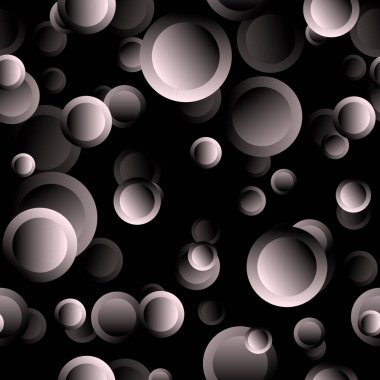 İç arkaplanlar, pankartlar, kartpostallar ve kapaklar, kumaşlar, ambalajlar üzerindeki baskılar için siyah ve beyaz tonlardaki damlaları andıran yuvarlak şekillerin soyut ve pürüzsüz arkaplanı