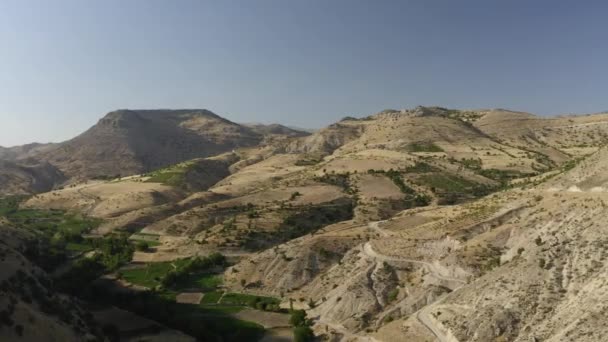 Panorama di un paesaggio sabbioso in Turchia. — Video Stock