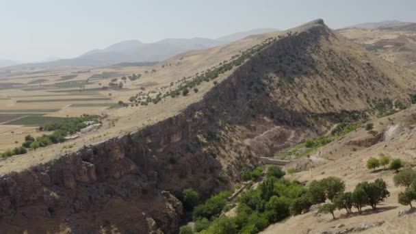 Volo su un canyon in Turchia. — Video Stock