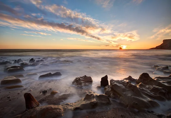 Norte de yorkshire costa amanecer — Foto de Stock