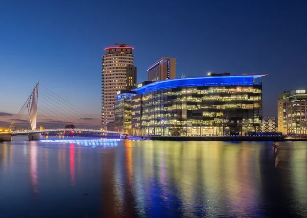 Manchester City mídia, Salford Quays, — Fotografia de Stock