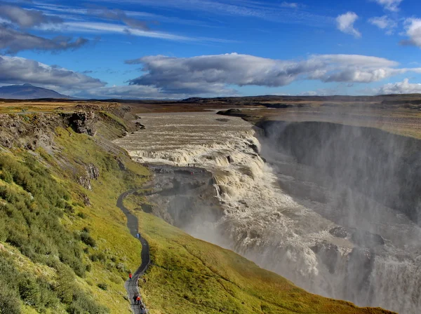Водоспад Гульфосс, Ісландія — стокове фото