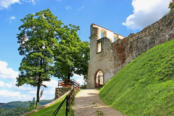 Vchod do staré zříceniny kláštera, Skalka, Slovensko Royalty Free Stock Fotografie