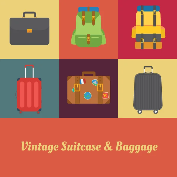 Maleta vintage — Vector de stock