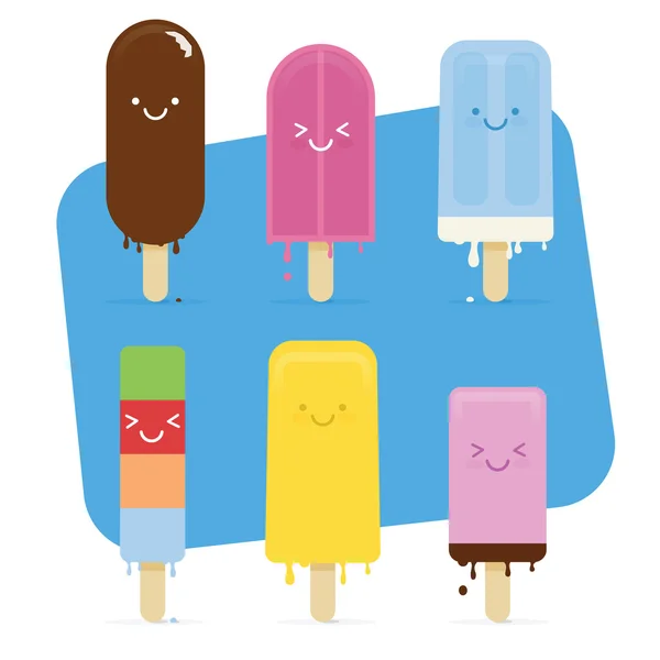 Helado de verano derretido — Vector de stock