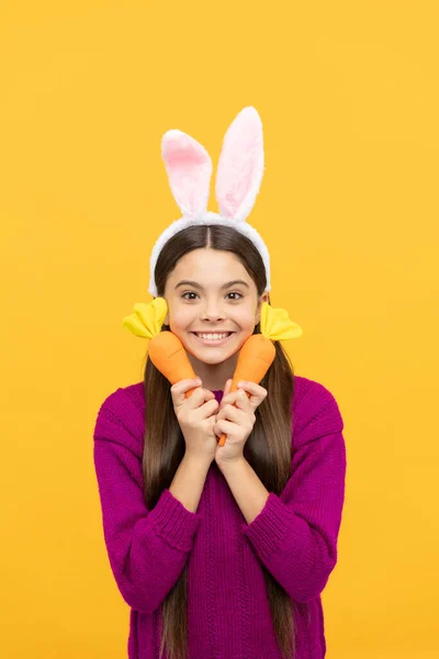 Molto Emozionato Pronti Festa Infanzia Felice Allegro Coniglietto Buona Festa — Foto Stock