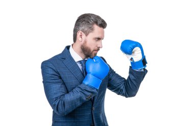 Boksör. Başarılı CEO boksörü. Acımasız mücadele ve başarı. Kendine güvenen adam şirket savaşına hazır. İşletme nakavtı. Patron güç ve otorite göster. Boks eldivenli iş adamı. Yumruk.