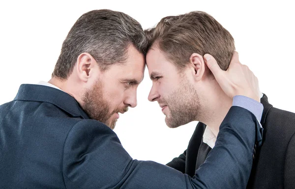 Arguing Businesspeople Dissatisfied Men Discuss Failure Two Colleagues Have Disagreement — Stock Photo, Image