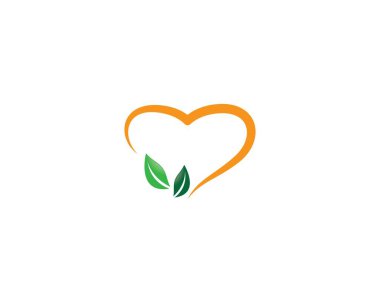 Yeşil yapraklı ekoloji doğa element ikonu logoları