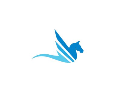 Pegasus logo şablon vektör resimleme tasarımı