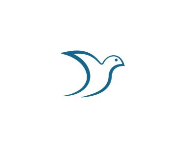 Dove Logo Şablonu vektör resimleme tasarımı