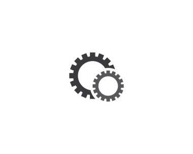 Gear Logo Şablonu vektör çizimi tasarımı