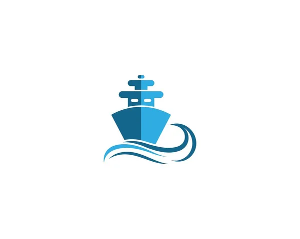 Crucero Logo Plantilla Vector Icono Ilustración Diseño — Vector de stock