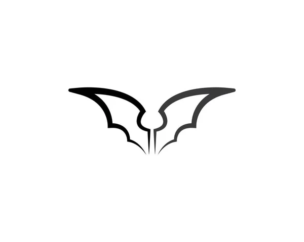 Дизайн Векторной Иконки Логотипа Летучей Мыши — стоковый вектор