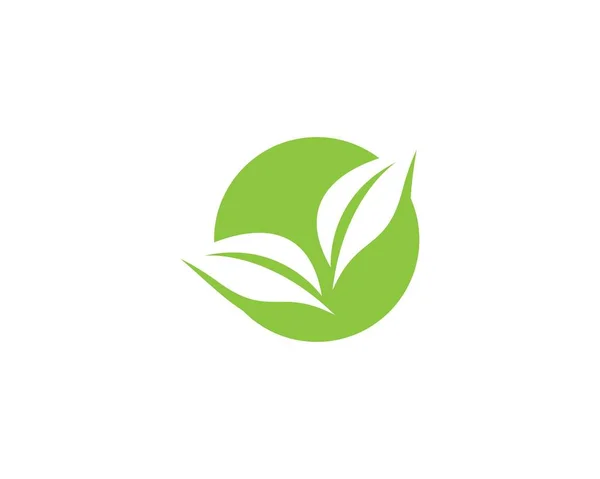 Logotipos Ecología Hoja Verde Naturaleza Elemento Vector Icono — Archivo Imágenes Vectoriales