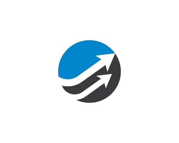 Modelo Logotipo Seta Ícone Vetor Design Ilustração —  Vetores de Stock