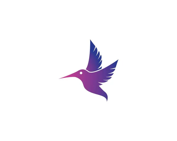Hummingbird Logo Template Vector Icon Illustration Design — Stock Vector