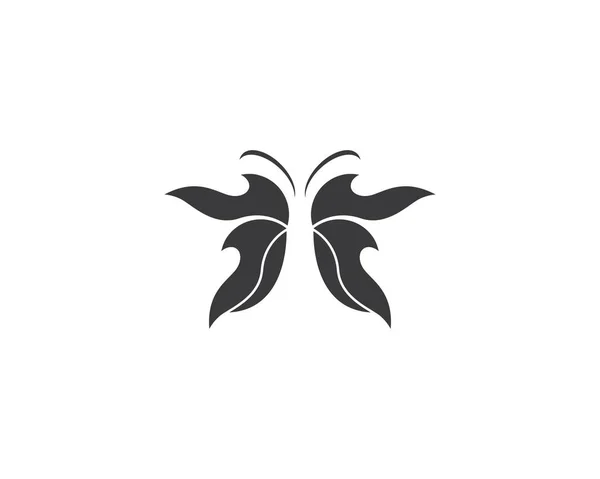 Дизайн Векторной Иконки Логотипа Бабочки — стоковый вектор