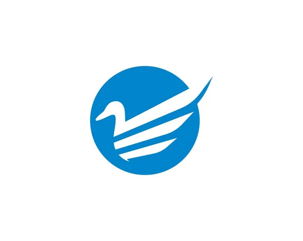 Modèle Logo Canard Illustration Icône Vectorielle — Image vectorielle