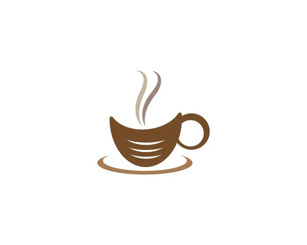 Coffee Cup Logo Template Vector Icon Design — Stock Vector