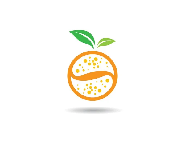 Orange Logo Vorlage Vektor Symbol Illustration Design — Stockvektor