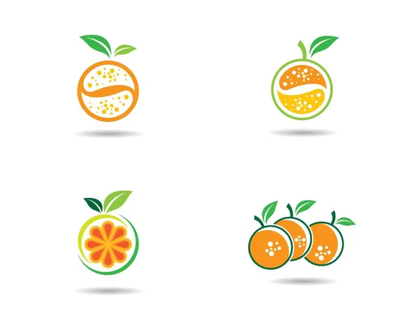 Orange Logo Vorlage Vektor Symbol Illustration Design — Stockvektor