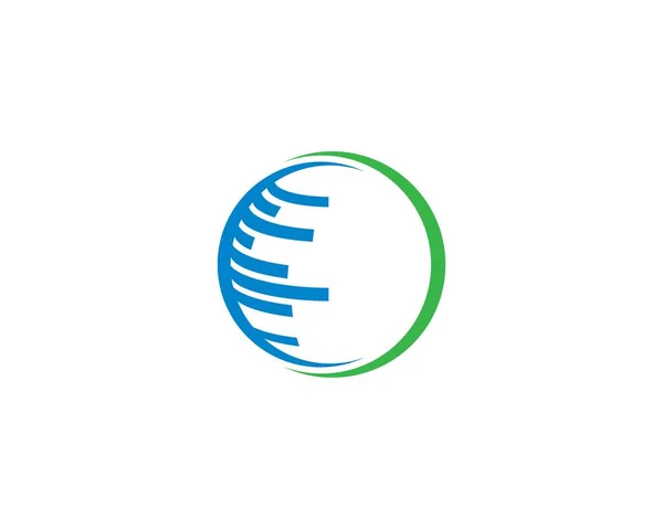 Alambre Mundo Logotipo Plantilla Vector Icono Ilustración Diseño — Vector de stock