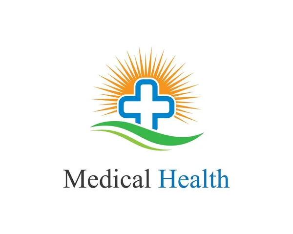 Logo Médico Plantilla Vector Icono Ilustración Diseño — Archivo Imágenes Vectoriales