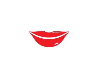 Lips logo şablon vektör illüstrasyon tasarımı