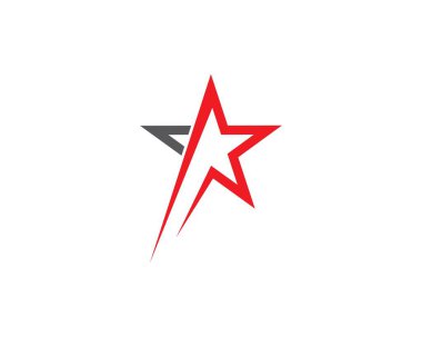Yıldız Logosu Şablonu vektör illüstrasyon tasarımı