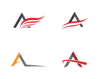 Bir harf logo vektör illüstrasyon tasarımı