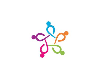 Evlat edinme ve toplumsal bakım logosu vektör resmetme tasarımı