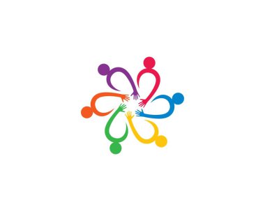 Evlat edinme ve toplumsal bakım logosu vektör resmetme tasarımı