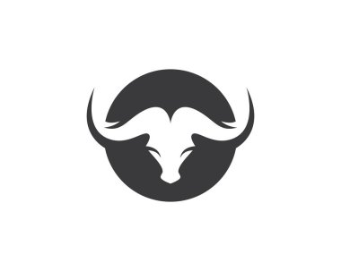 Boğa logo şablonu vektör resimleme tasarımı